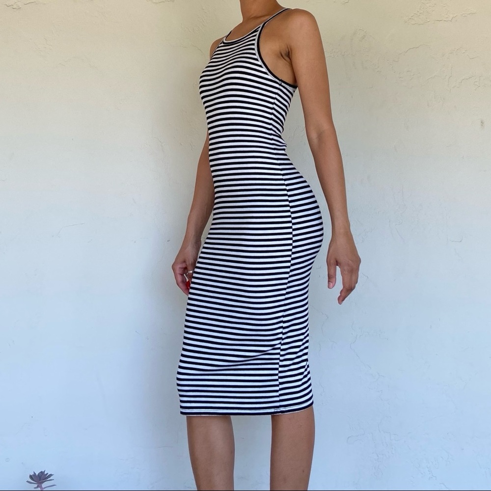 Stretchy striped dress